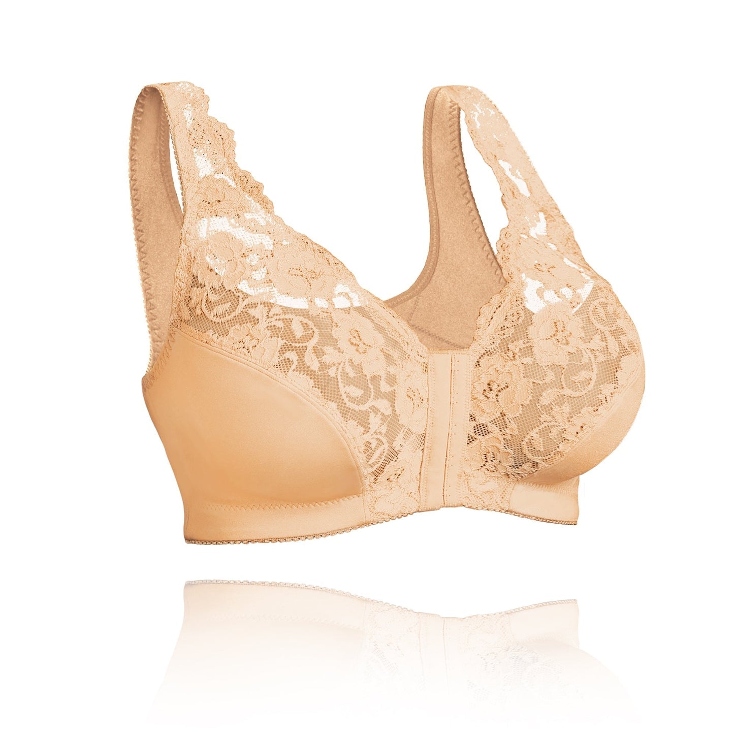 🔥🔥Front hooks, stretch-lace, super-lift, and posture correction – ALL IN ONE BRA!