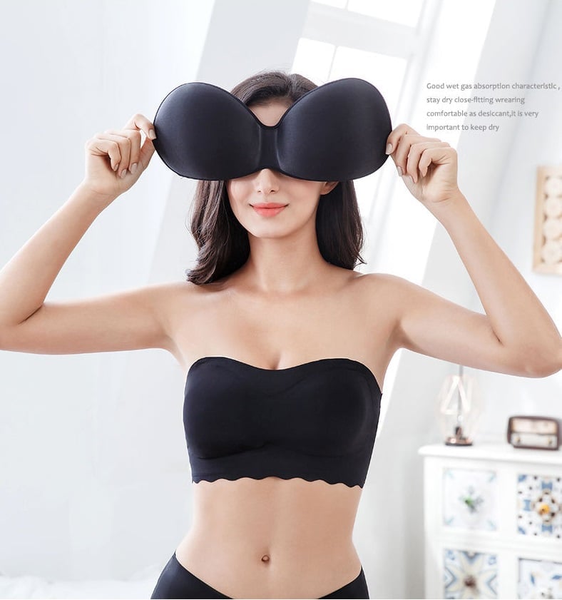 💥49% OFF🔥Ice Silk Non-slip Tube Top Strap Bra