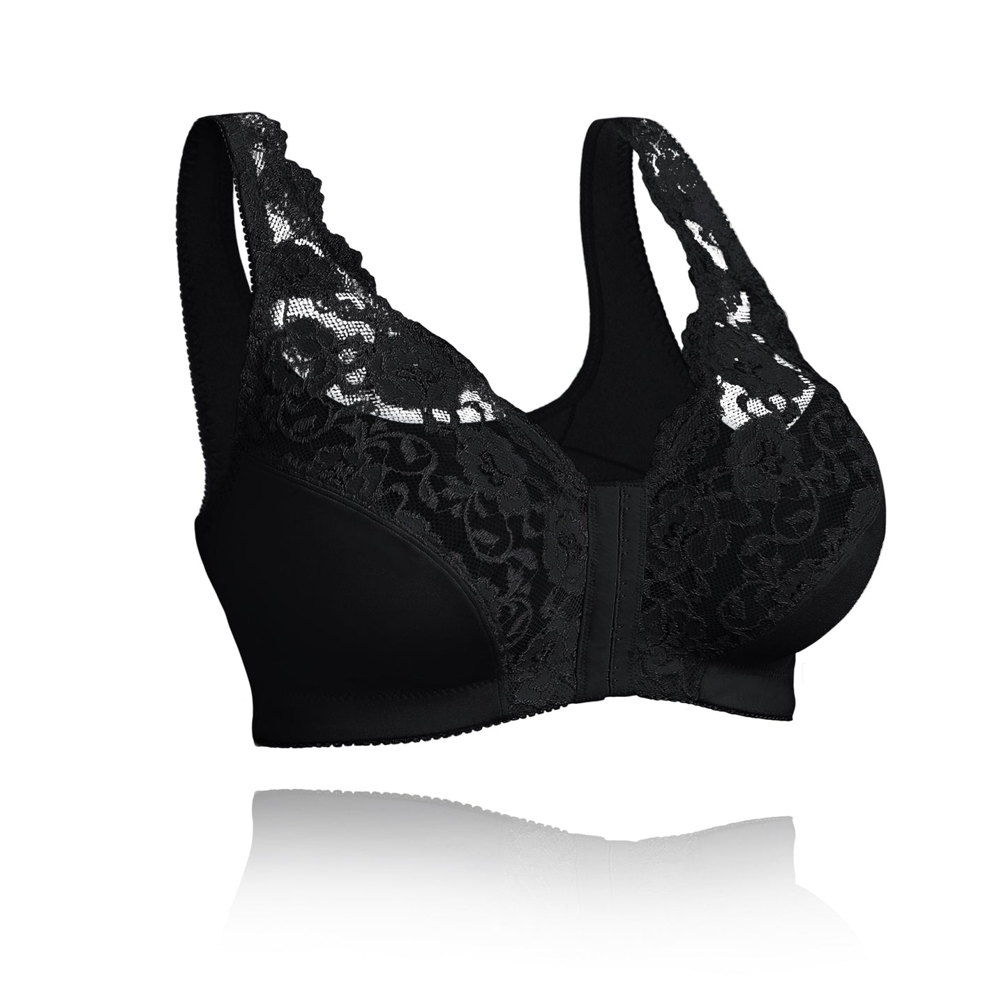 🔥🔥Front hooks, stretch-lace, super-lift, and posture correction – ALL IN ONE BRA!