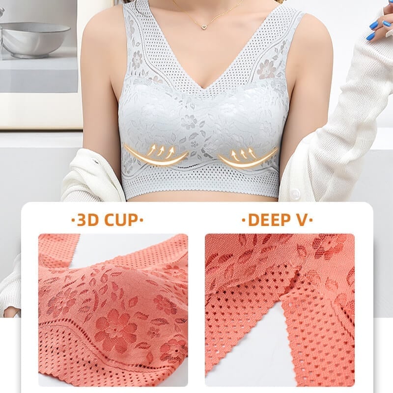 🔥Buy 2 Get 1 Free ( Add 3 pcs to cart )🔥Sexy Beautiful Back Breathable Thin Bra